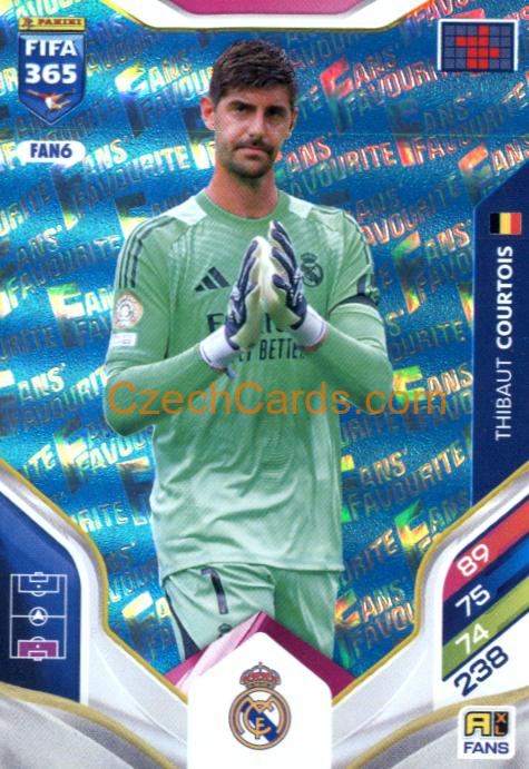 Thibaut Courtois 2026 Panini Adrenalyn #FAN6 Blue