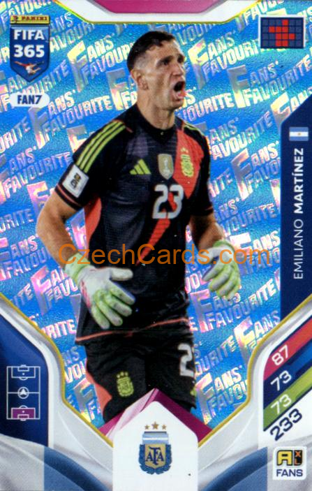 Emiliano Martínez 2026 Panini Adrenalyn #FAN7 Blue