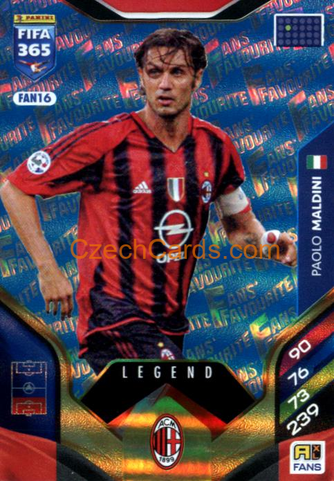 Paolo Maldini 2026 Panini Adrenalyn #FAN16 Blue
