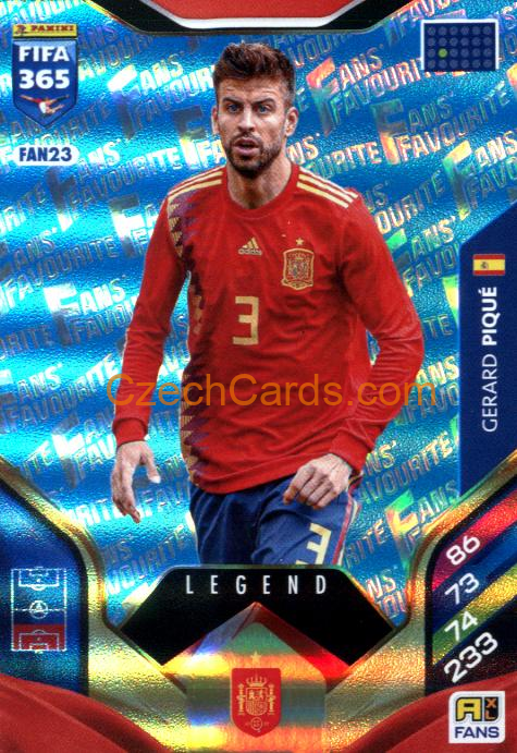Gerard Piqué 2026 Panini Adrenalyn #FAN23 Blue