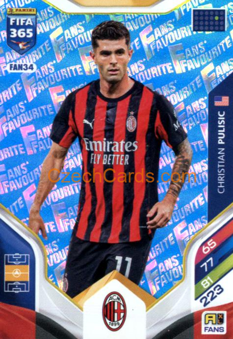 Christian Pulisic 2026 Panini Adrenalyn #FAN34 Blue