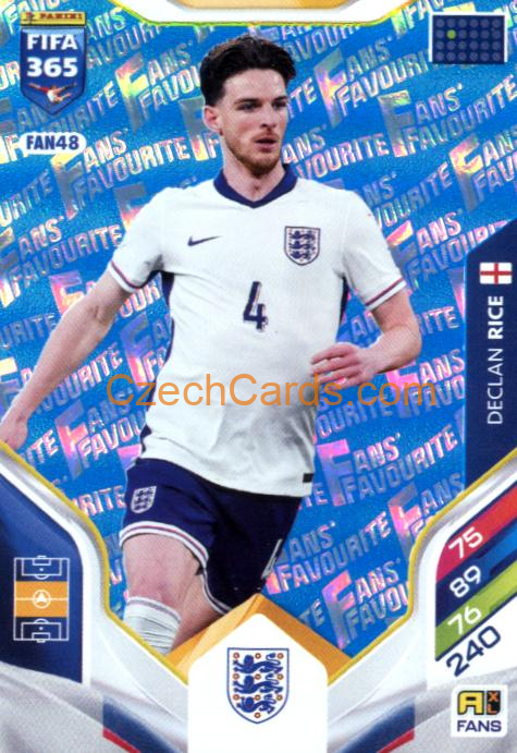 Declan Rice 2026 Panini Adrenalyn #FAN48 Blue