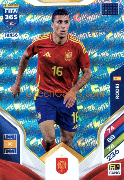 Rodri 2026 Panini Adrenalyn #FAN56 Blue