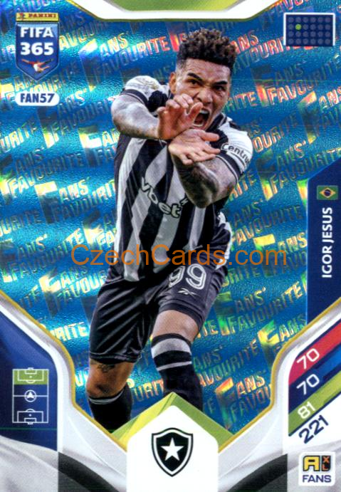 Igor Jesus 2026 Panini Adrenalyn #FAN57 Blue