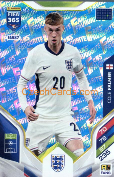 Cole Palmer 2026 Panini Adrenalyn #FAN87 Blue