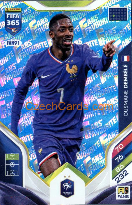 Ousmane Dembélé 2026 Panini Adrenalyn #FAN91 Blue