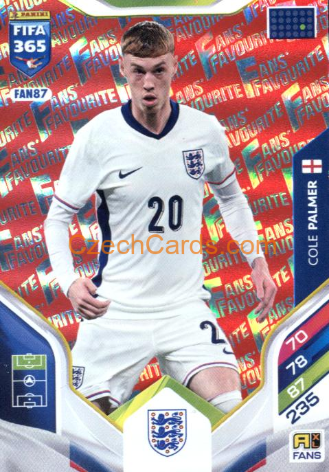 Cole Palmer 2026 Panini Adrenalyn #FAN87 Red