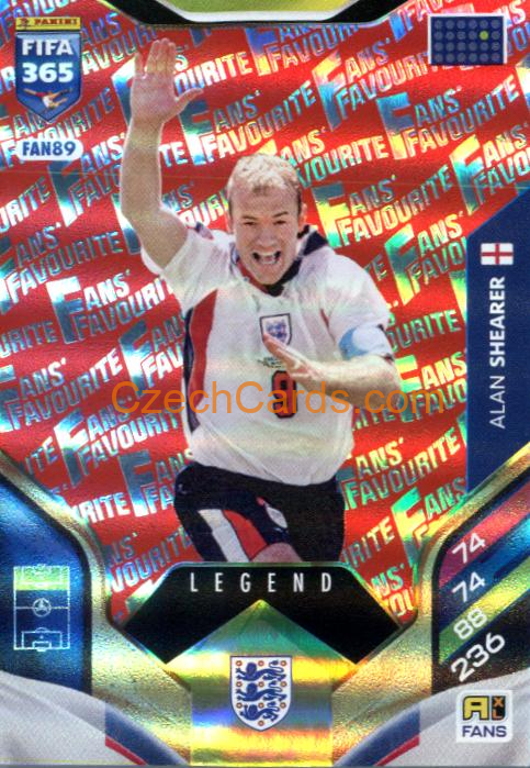Alan Shearer 2026 Panini Adrenalyn #FAN89 Red