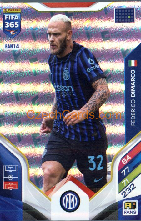 Federico Dimarco 2026 Panini Adrenalyn #FAN14 Pink