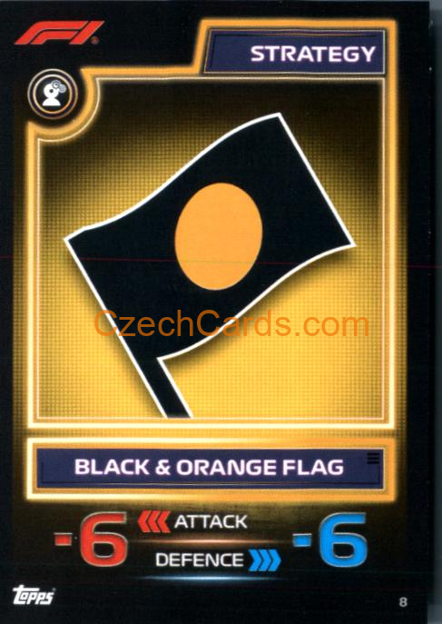 Black & Orange Flag 2023 Turbo Attax #8