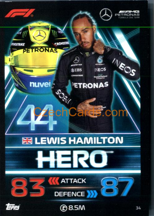 Lewis Hamilton 2023 Turbo Attax #34