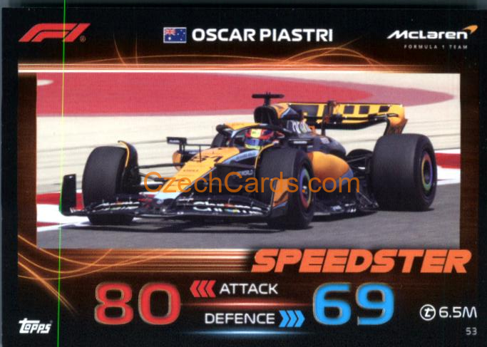Oscar Piastri 2023 Turbo Attax #53