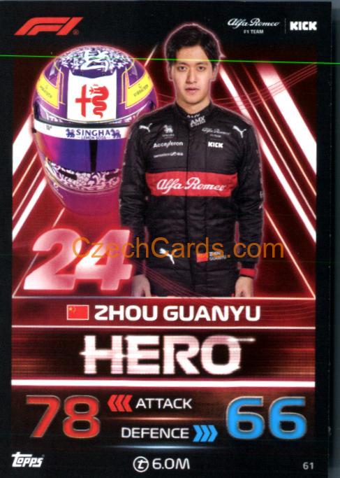 Zhou Guanyu 2023 Turbo Attax #61