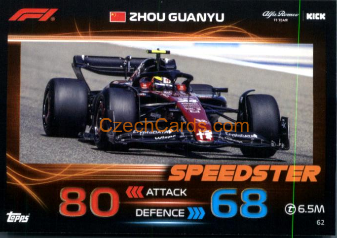 Zhou Guanyu 2023 Turbo Attax #62