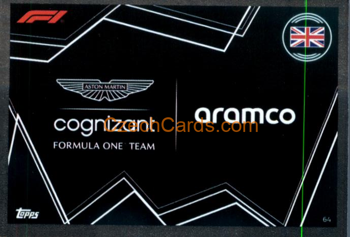 Aston Martin Team Logo 2023 Turbo Attax #64