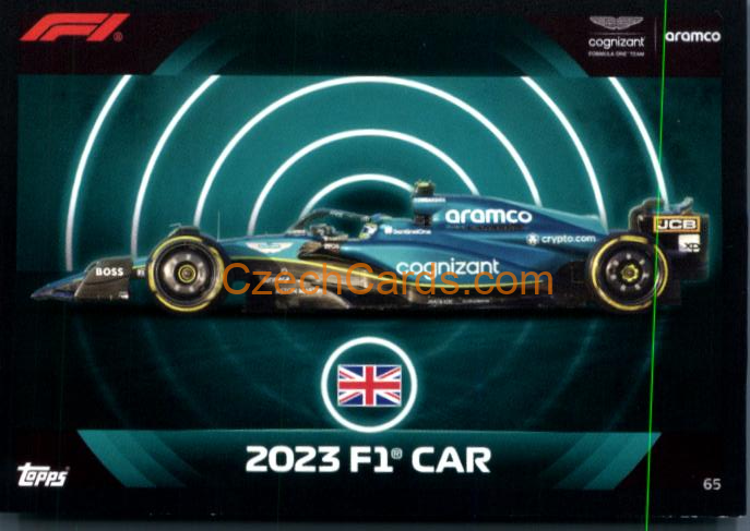 2023 F1 Car Aston Martin 2023 Turbo Attax #65