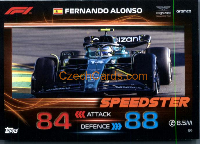 Fernando Alonso 2023 Turbo Attax #69