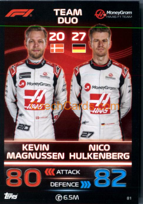 Kevin Magnussen & Nico Hülkenberg 2023 Turbo Attax #81