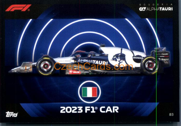 2023 F1 Car Scuderia Alpha Tauri 2023 Turbo Attax #83