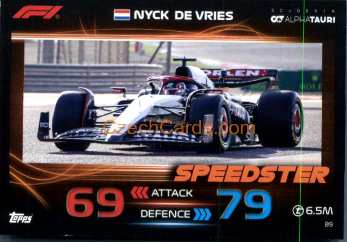 Nyck de Vries 2023 Turbo Attax #89