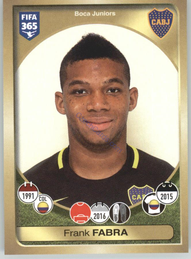 Frank Fabra Panini 2017 FIFA 365 Sticker #531