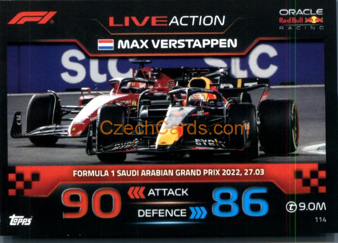 Max Verstappen (Red Bull Racing) 2023 Turbo Attax #114