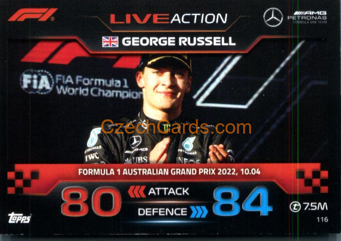 George Russell (Mercedes-AMG) 2023 Turbo Attax #116