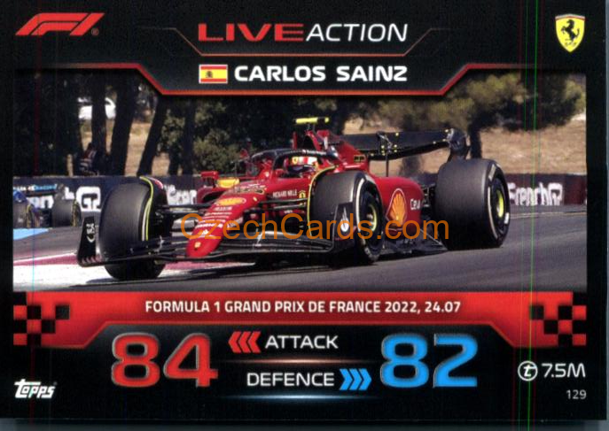 Carlos Sainz (Ferrari) 2023 Turbo Attax #129