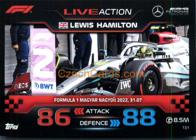 Lewis Hamilton (Mercedes-AMG) 2023 Turbo Attax #131