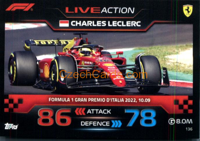 Charles Leclerc (Ferrari) 2023 Turbo Attax #136