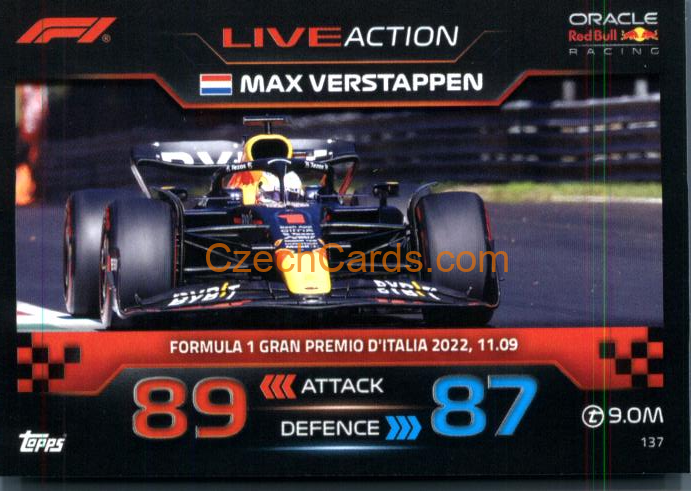 Max Verstappen (Red Bull Racing) 2023 Turbo Attax #137