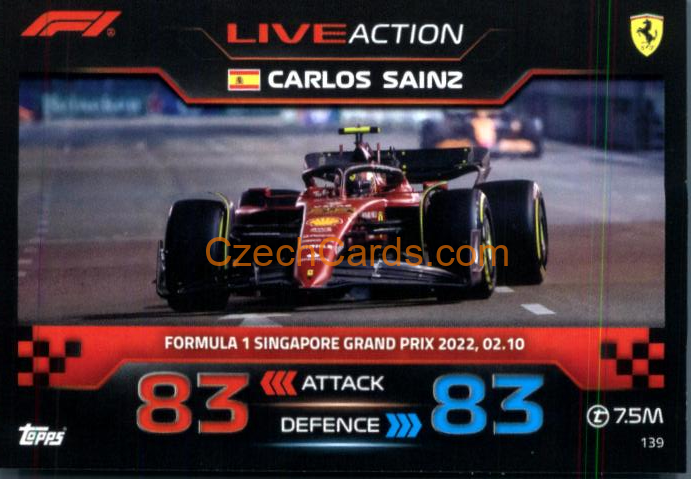 Carlos Sainz (Ferrari) 2023 Turbo Attax #139
