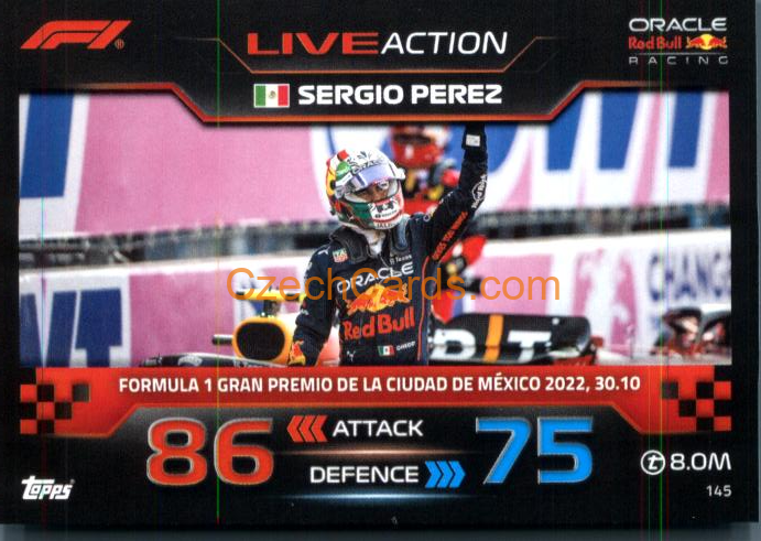 Sergio Perez (Red Bull Racing) 2023 Turbo Attax #145