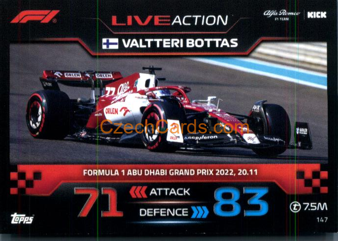 Valtteri Bottas (Alfa Romeo) 2023 Turbo Attax #147