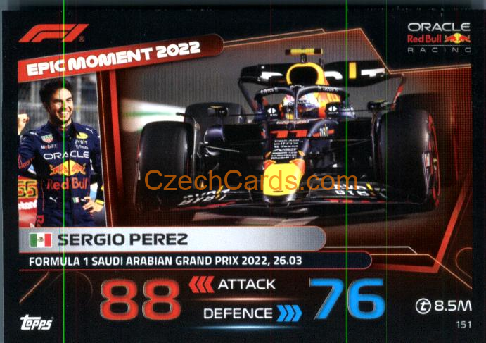 Sergio Perez (Red Bull Racing) 2023 Turbo Attax #151