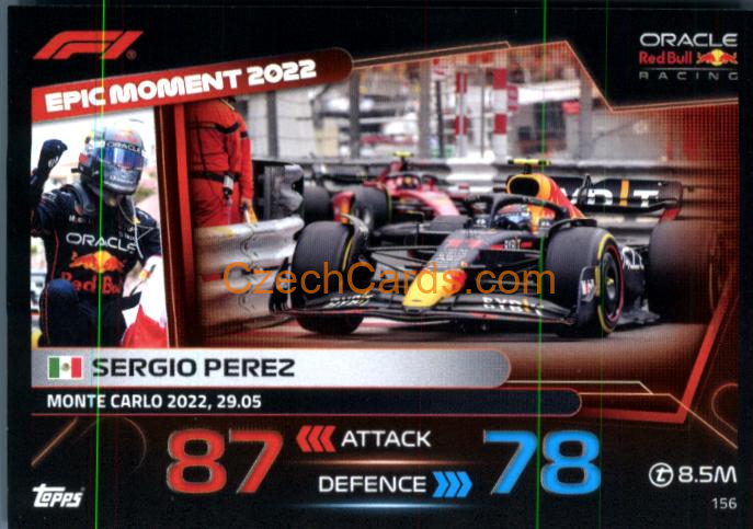 Sergio Perez (Red Bull Racing) 2023 Turbo Attax #156