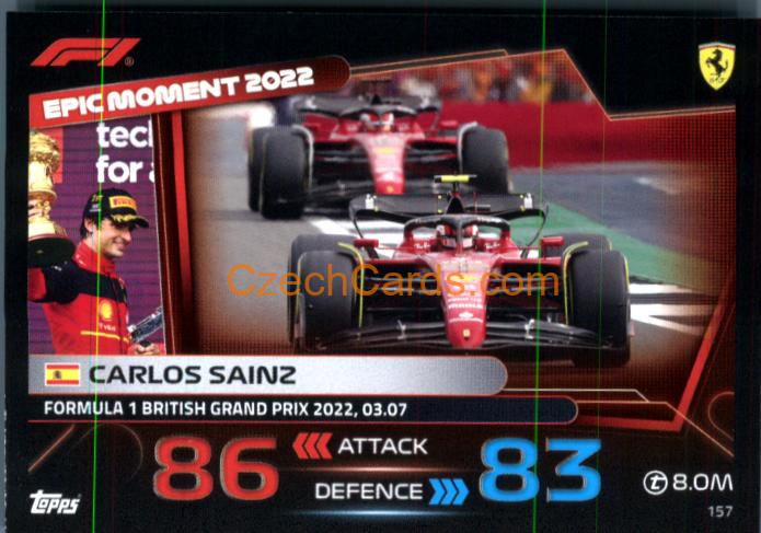 Carlos Sainz (Ferrari) 2023 Turbo Attax #157