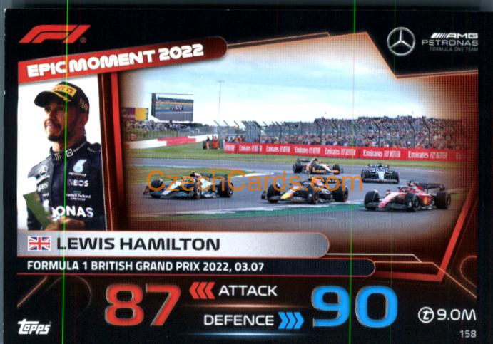 Lewis Hamilton (Mercedes-AMG) 2023 Turbo Attax #158