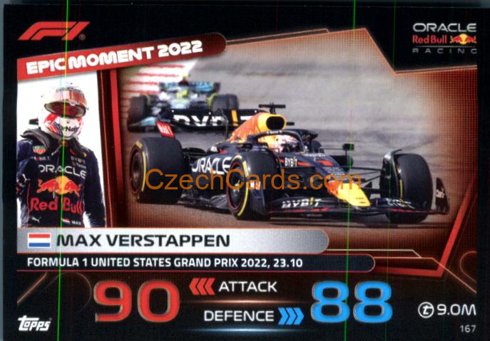 Max Verstappen (Red Bull Racing) 2023 Turbo Attax #167