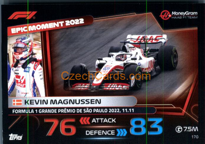 Kevin Magnussen (Haas) 2023 Turbo Attax #170