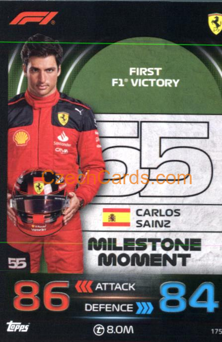 Carlos Sainz (Ferrari) 2023 Turbo Attax #175
