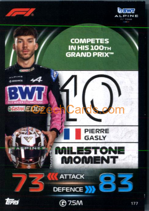Pierre Gasly (Alpine) 2023 Turbo Attax #177
