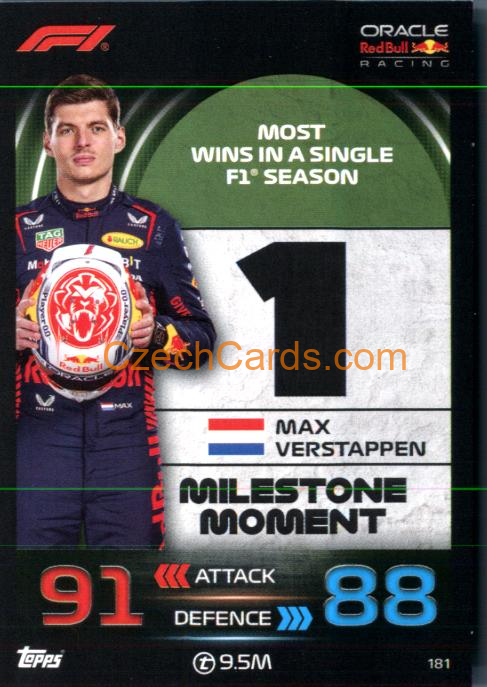 Max Verstappen (Red Bull Racing) 2023 Turbo Attax #181