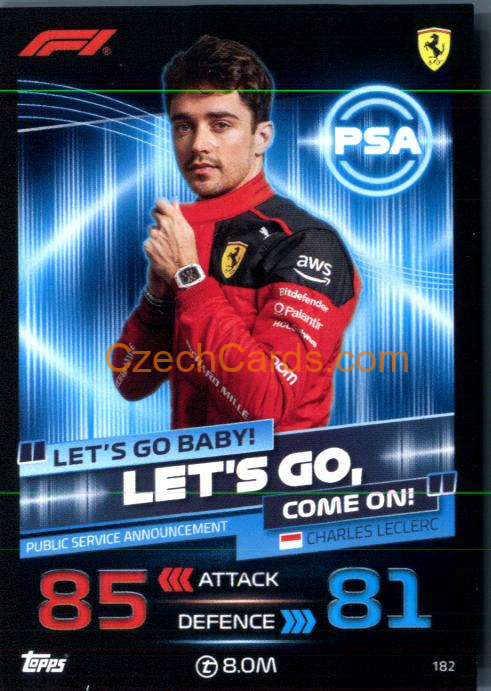Charles Leclerc (Ferrari) 2023 Turbo Attax #182