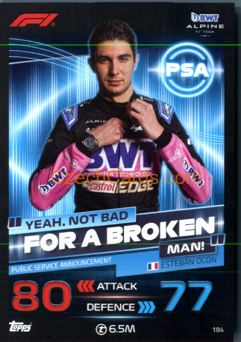 Esteban Ocon (Alpine) 2023 Turbo Attax #184