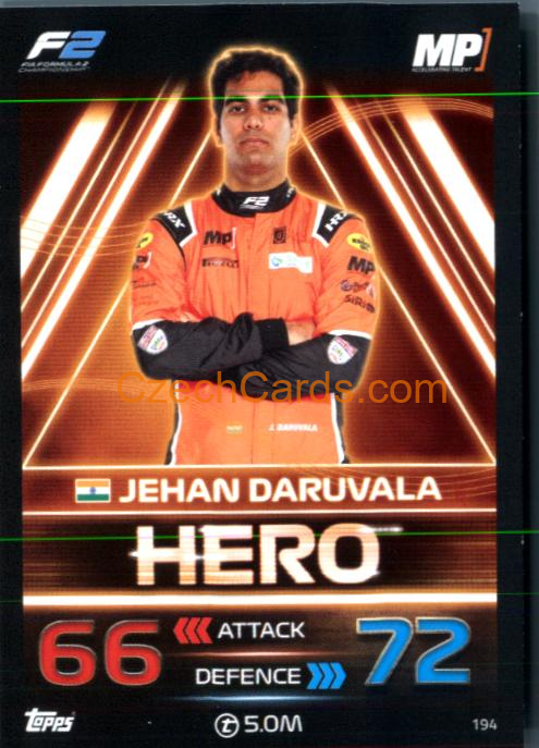 Jehan Daruvala (MP Motorsport) 2023 Turbo Attax #194