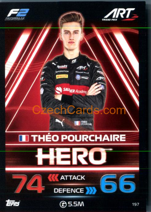 Théo Pourchaire (ART Grand Prix) 2023 Turbo Attax #197