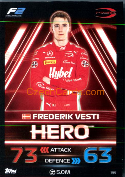 Frederik Vesti (PREMA Racing) 2023 Turbo Attax #199