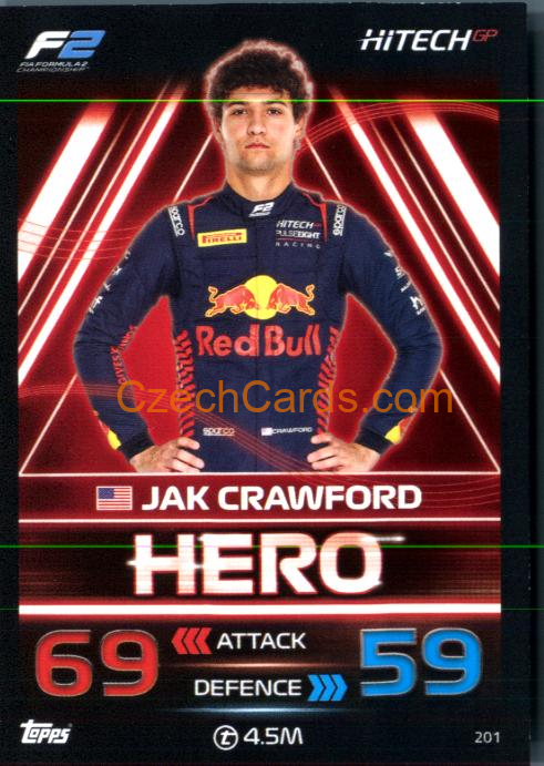 Jak Crawford (Hitech Pulse-Eight) 2023 Turbo Attax #201