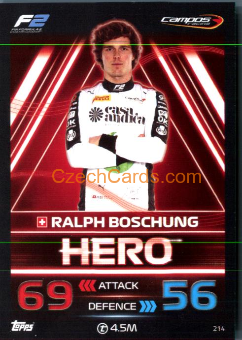 Ralph Boschung (Campos Racing) 2023 Turbo Attax #214